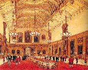Nash, Joseph The Waterloo Chamber, Windsor Castle oil painting reproduction